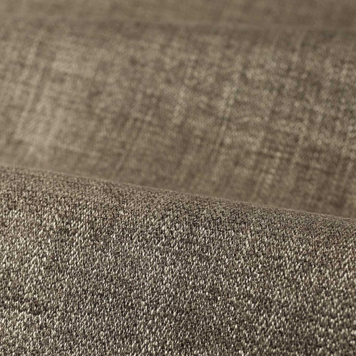 Performance Audley Fabric - Cobblestone by brown plain velvet-chenille fabric from Zoffany
