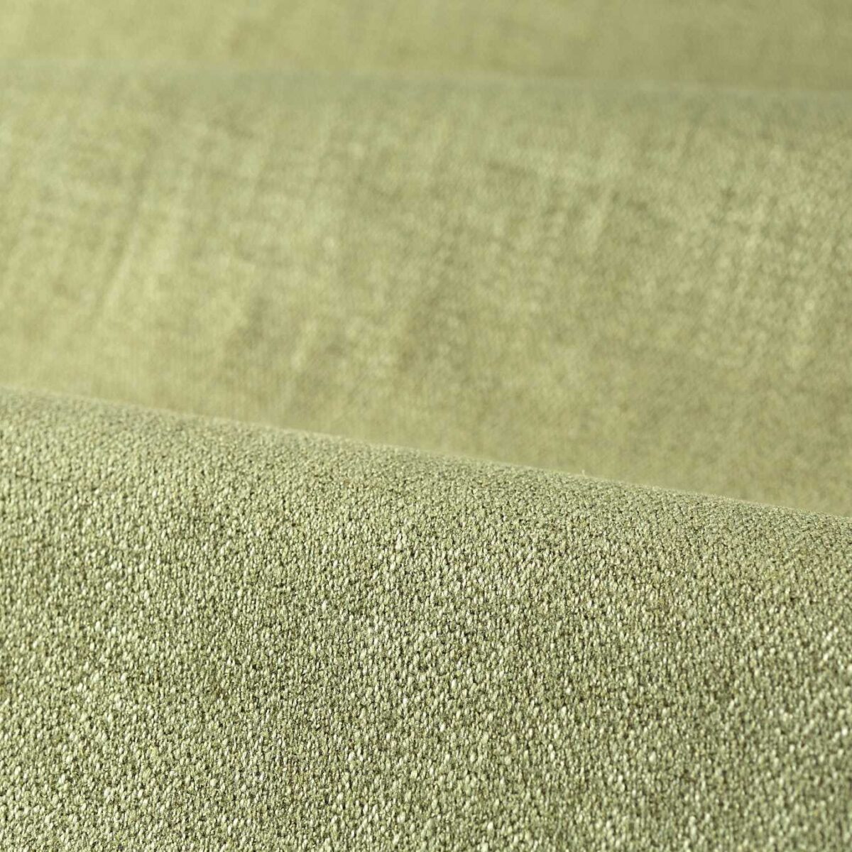 Performance Audley Fabric - Sage by green plain velvet-chenille fabric from Zoffany