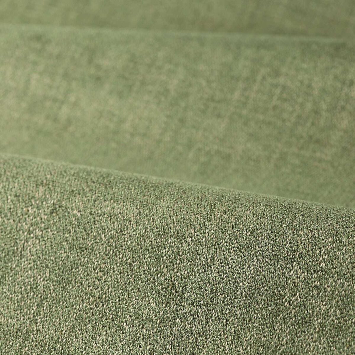 green plain velvet-chenille fabric from Zoffany