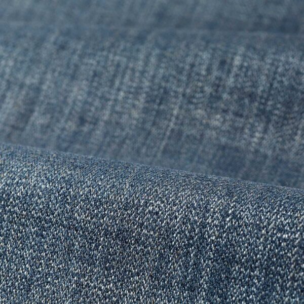 Performance Audley Fabric - Denim by blue plain velvet-chenille fabric from Zoffany