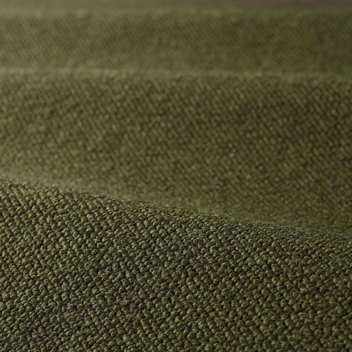Bouclé Fabric - Deep Moss by green plain misc fabric from Zoffany