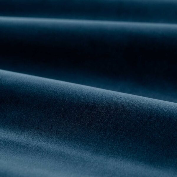 Cotton Velvet Performance Fabric - Mazarine Blue by blue plain velvet-chenille fabric from Zoffany
