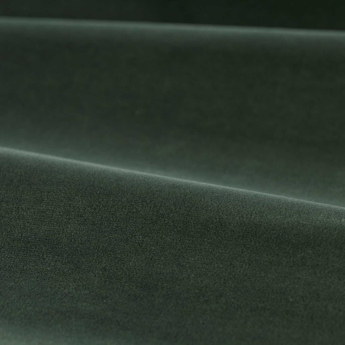 Cotton Velvet Performance Fabric - Green Slate by green plain velvet-chenille fabric from Zoffany