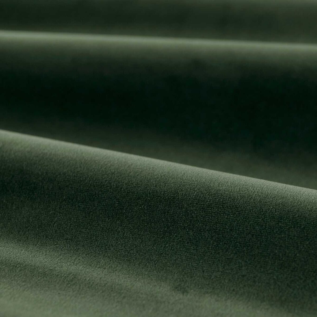 green plain velvet-chenille fabric from Zoffany