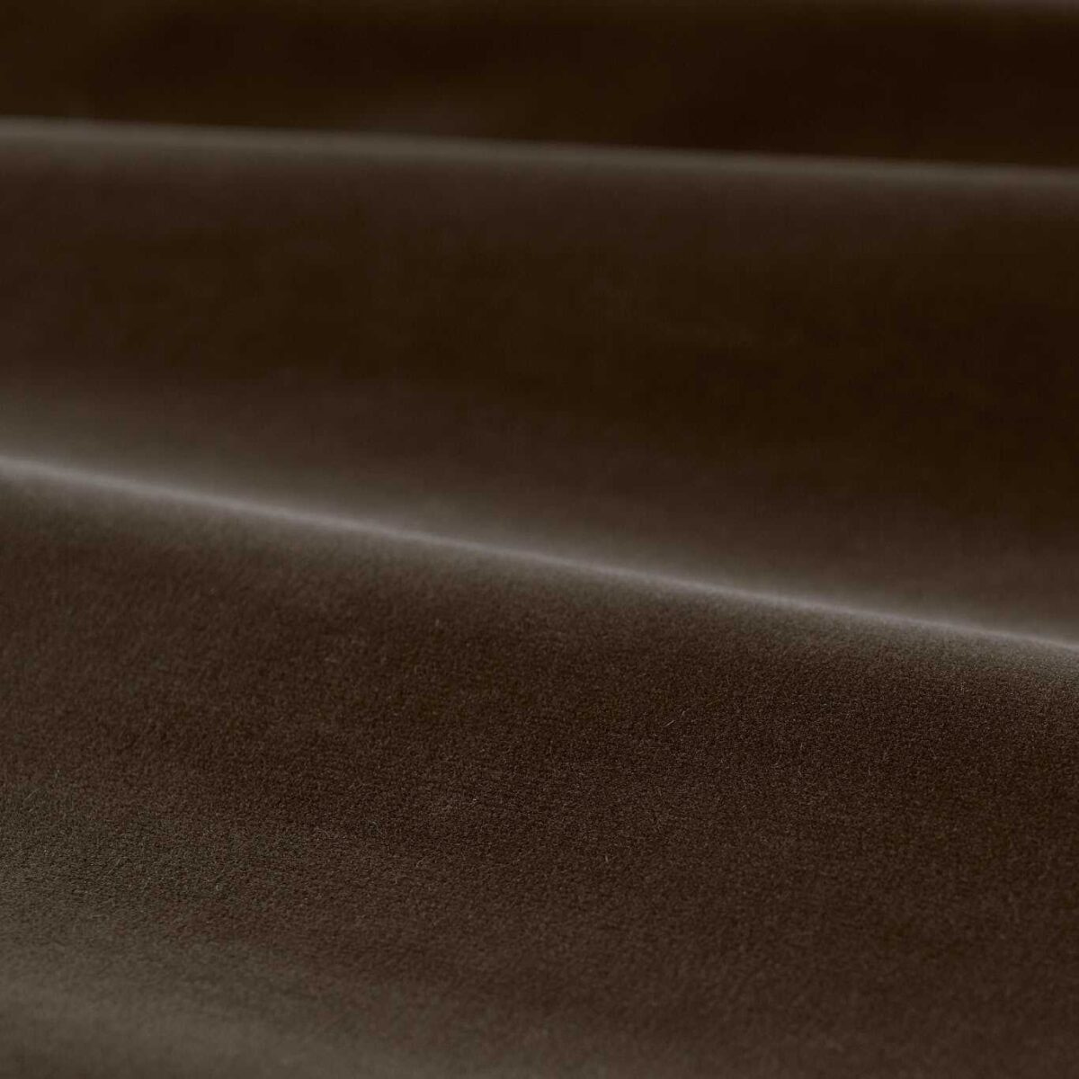 brown plain velvet-chenille fabric from Zoffany