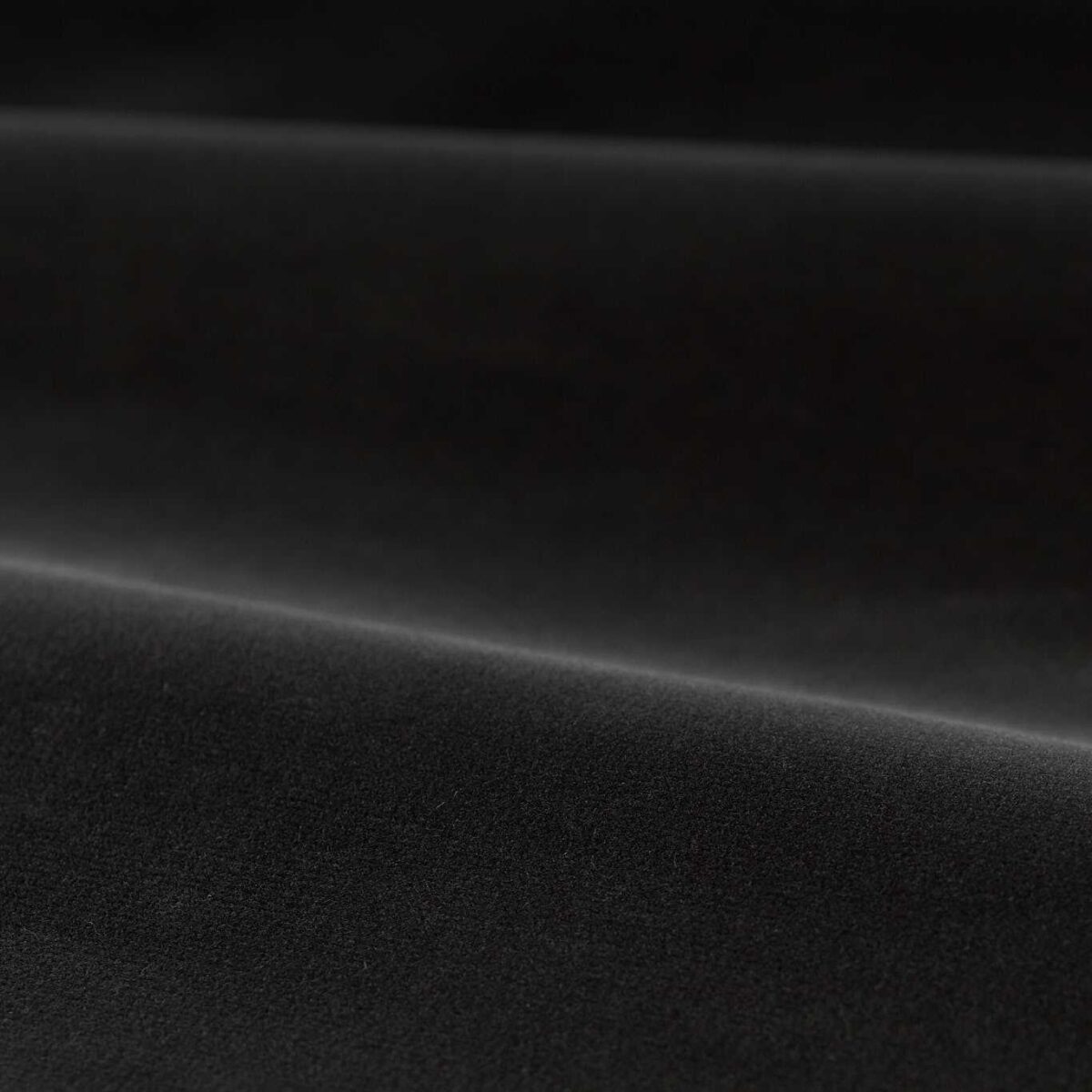 Cotton Velvet Performance Fabric - Anthracite by black-grey plain velvet-chenille fabric from Zoffany