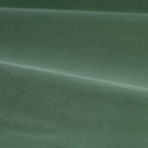 green plain velvet-chenille fabric from Zoffany