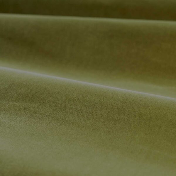 green plain velvet-chenille fabric from Zoffany