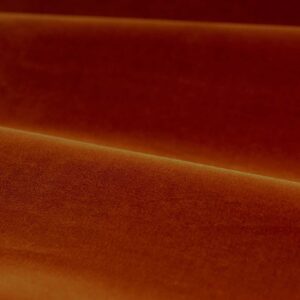 orange plain velvet-chenille fabric from Zoffany