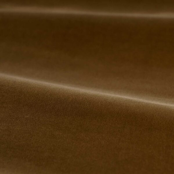 Cotton Velvet Performance Fabric - Camel by brown plain velvet-chenille fabric from Zoffany