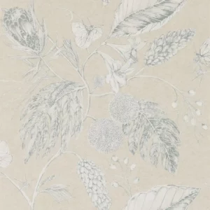 neutral botanical wallpaper from harlequin