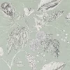 green botanical wallpaper from harlequin