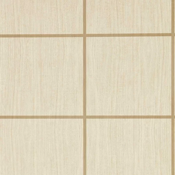 Wood Blocks Wallpaper - Ash / Taupe Gloss by neutral checked wallpaper from harlequin