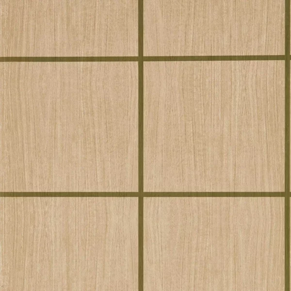 Wood Blocks Wallpaper - Pine / Forest Gloss by brown checked wallpaper from harlequin