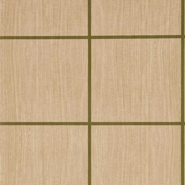 Wood Blocks Wallpaper - Pine / Forest Gloss swatch