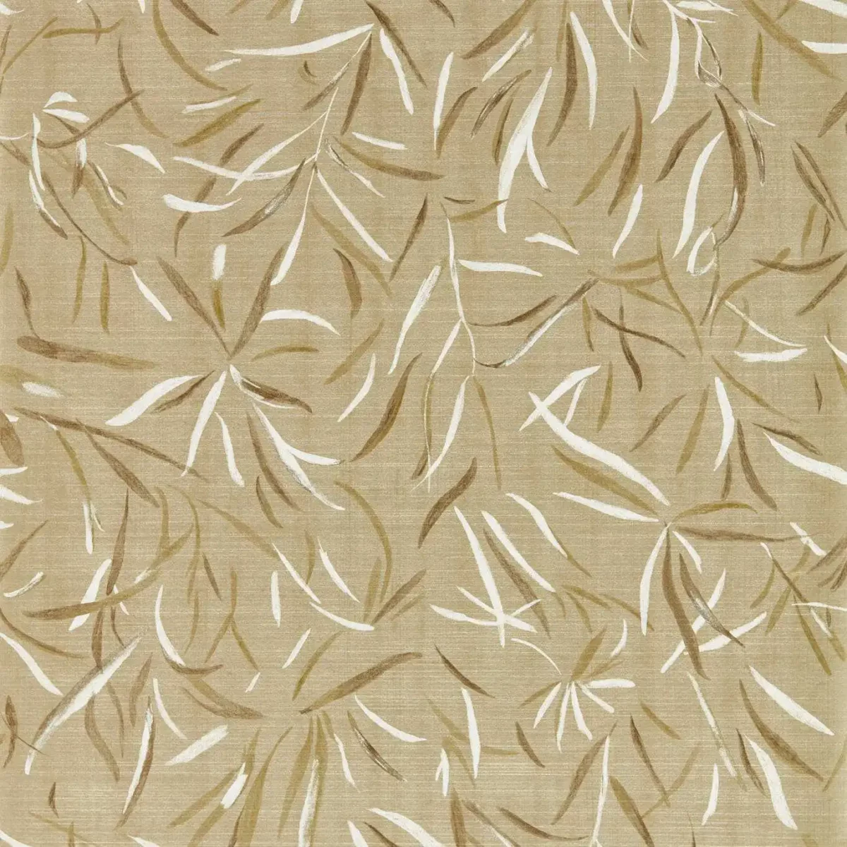 Moji Wallpaper - Gold / Honey by brown botanical wallpaper from harlequin