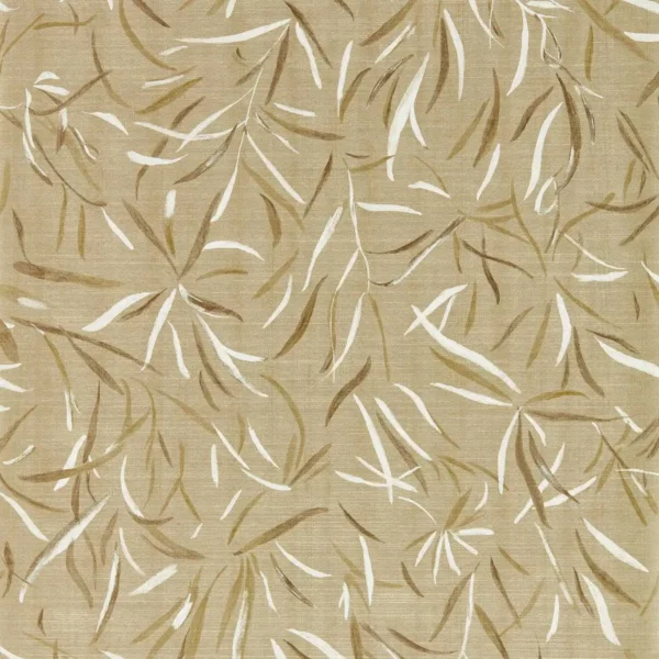 Moji Wallpaper - Gold / Honey by brown botanical wallpaper from harlequin