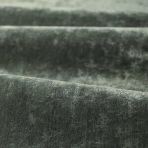 green plain velvet-chenille fabric from Zoffany