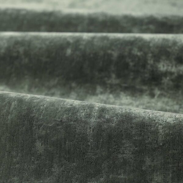 green plain velvet-chenille fabric from Zoffany