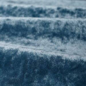 blue plain velvet-chenille fabric from Zoffany