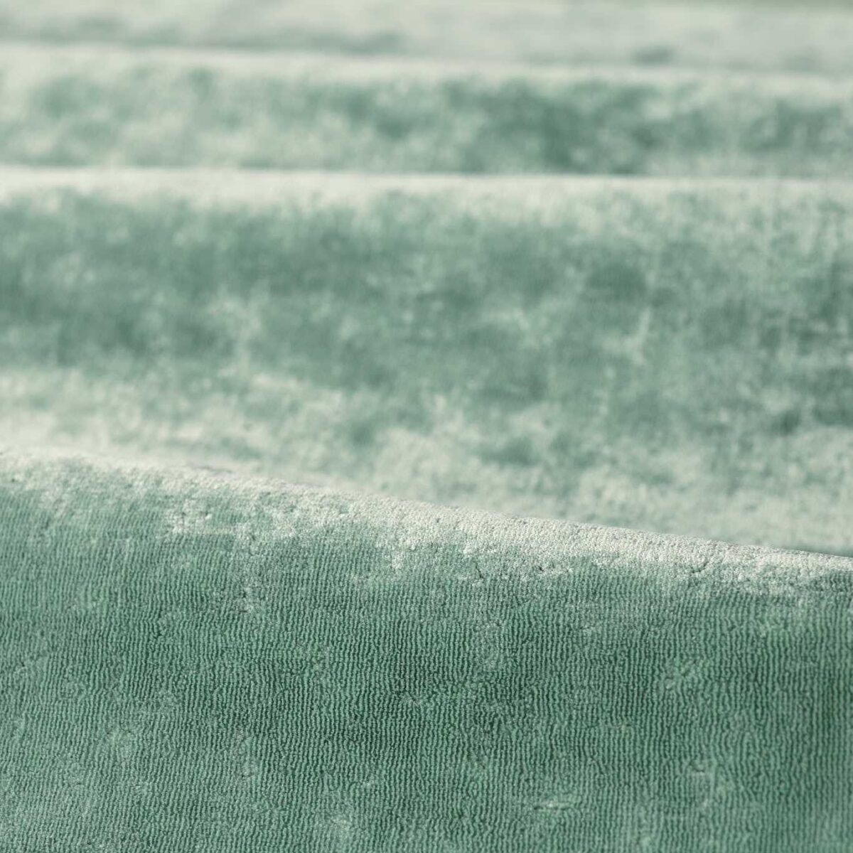 blue plain velvet-chenille fabric from Zoffany