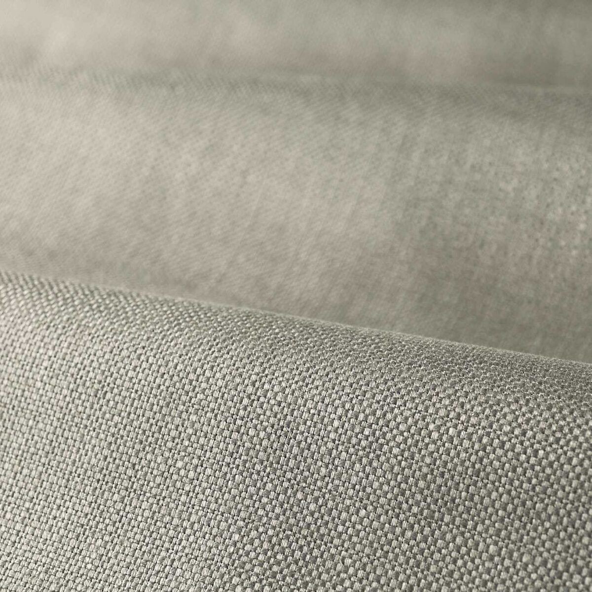 Lustre Fabric - Mercury by black-grey plain woven fabric from Zoffany