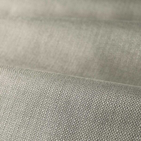 Lustre Fabric - Mercury by black-grey plain woven fabric from Zoffany