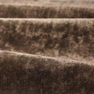 brown plain velvet-chenille fabric from Zoffany