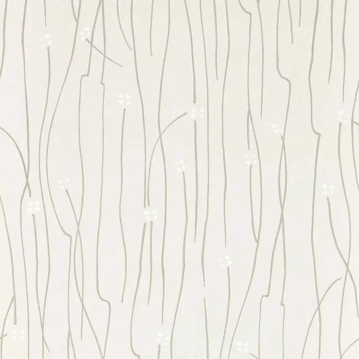 Eizou Wallpaper - Silver / Frost / Chalk by neutral botanical wallpaper from harlequin