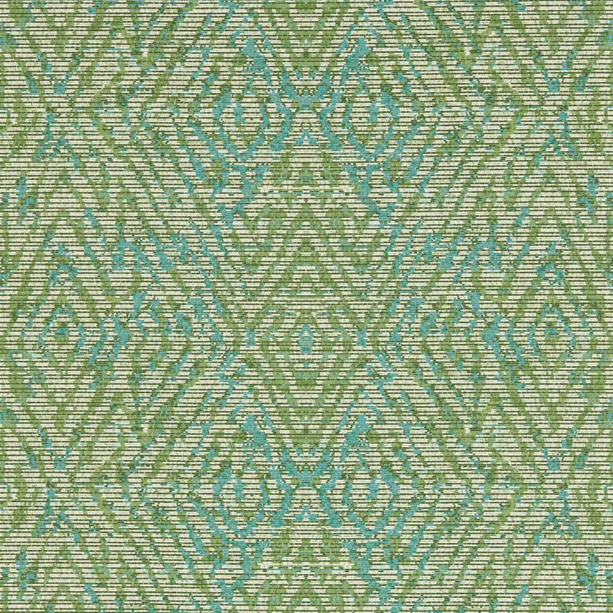 green geometric wallpaper from harlequin