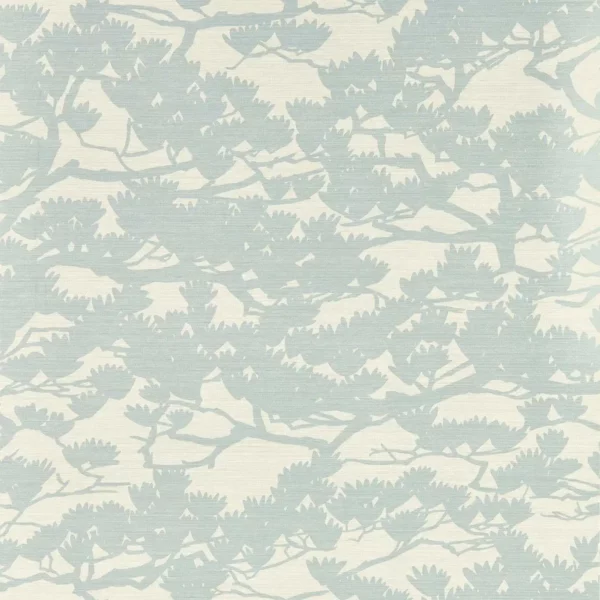 Kengai Wallpaper - Sky / Chalk by blue botanical wallpaper from harlequin