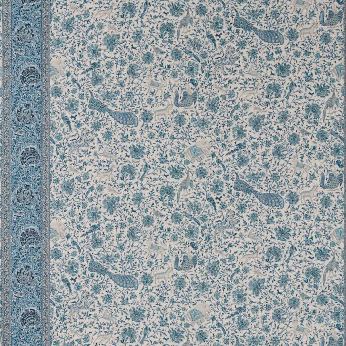 Mughal Menagerie Wallpaper - Mazarine Blue swatch