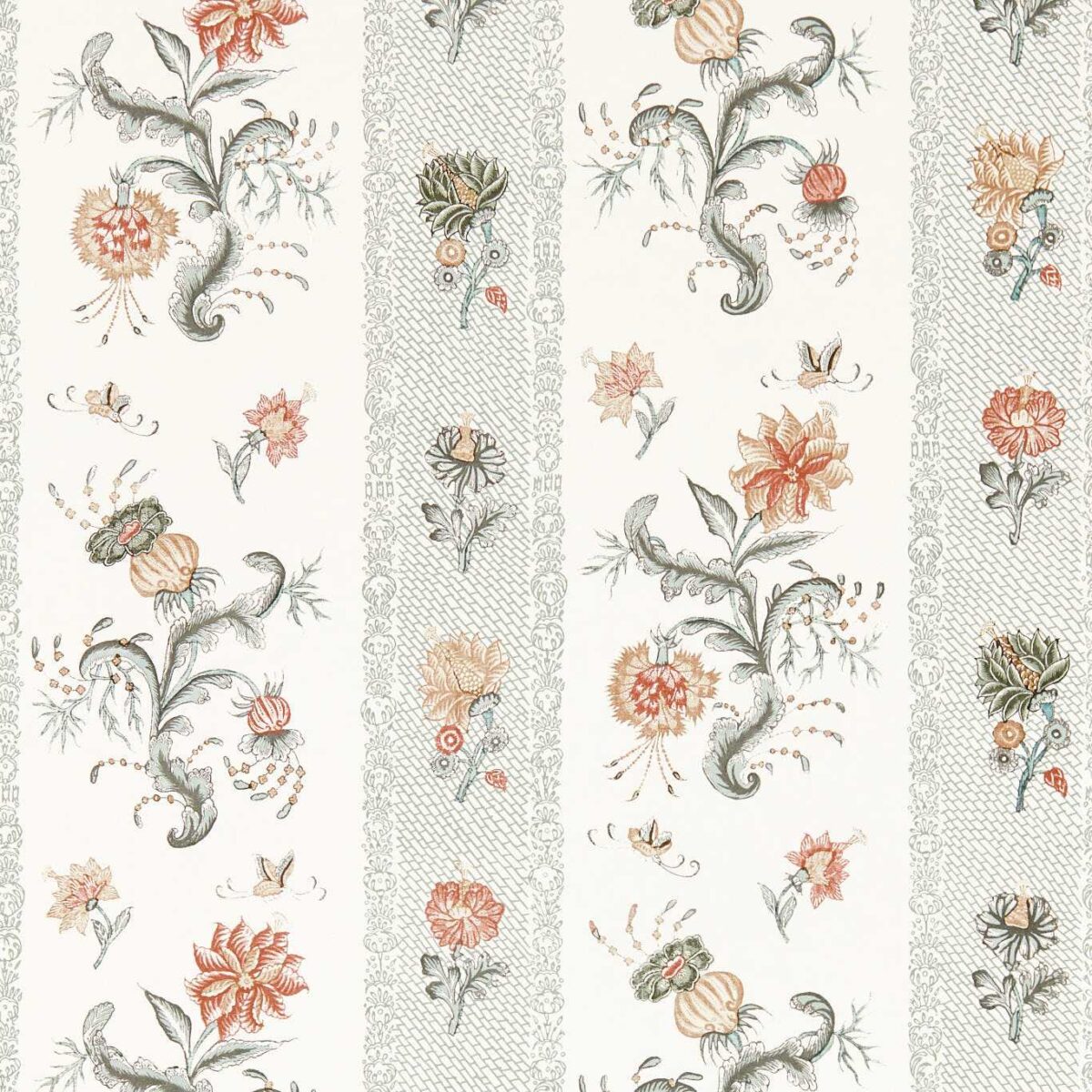 Papaver Stripe Wallpaper - Tuscan Pink / Nimbus by green striped wallpaper from zoffany