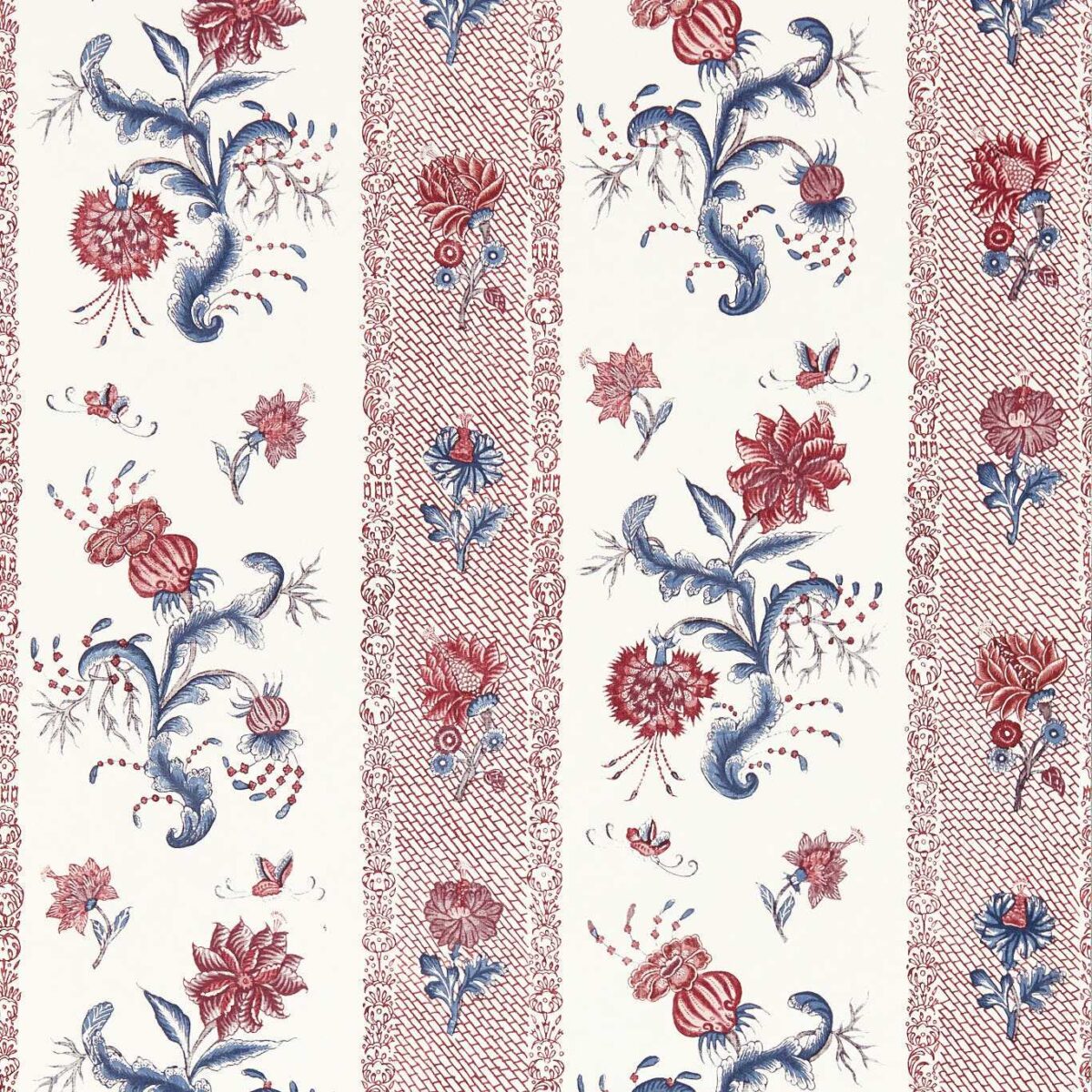 red striped wallpaper from zoffany