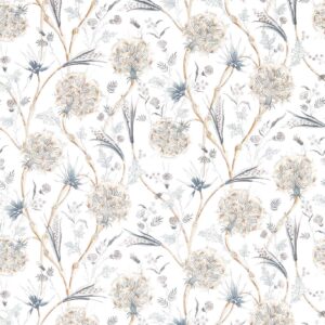 blue botanical wallpaper from zoffany