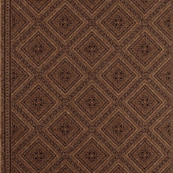Marquetry Trellis Wallpaper - Cork by brown geometric wallpaper from zoffany