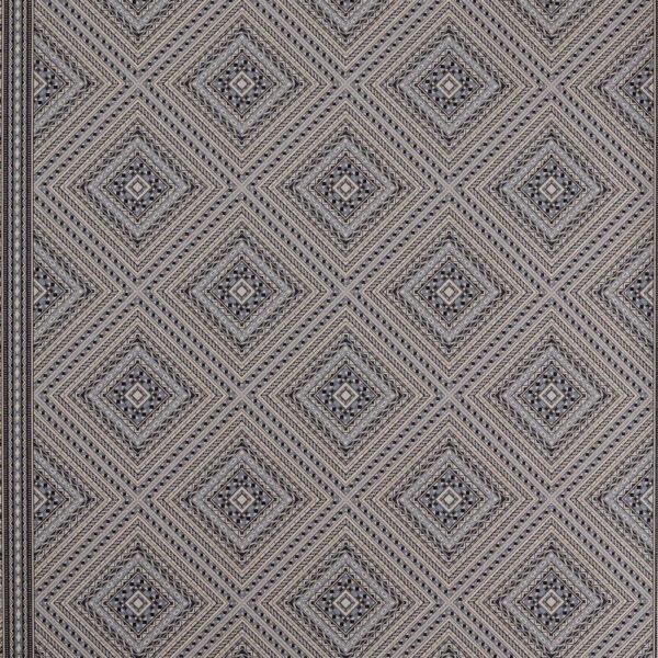 black-grey geometric wallpaper from zoffany