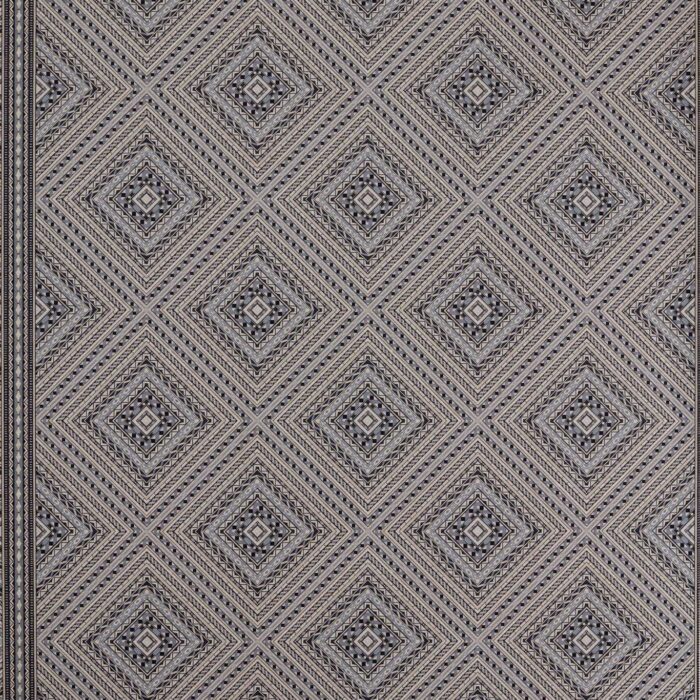 Marquetry Trellis Wallpaper - Slate swatch