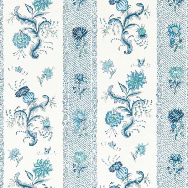 blue striped wallpaper from zoffany