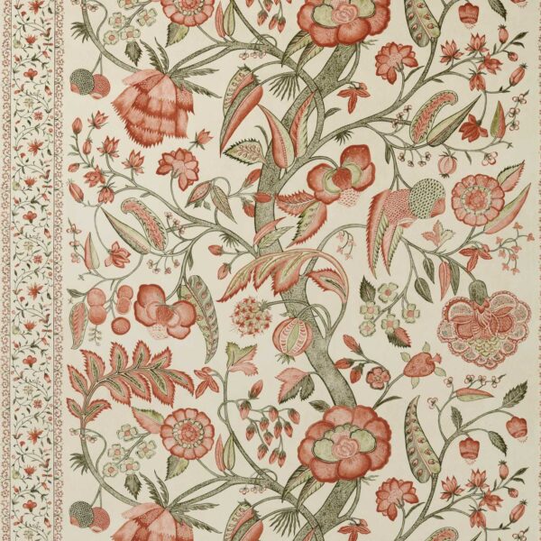 Artisan Palampore Wallpaper - Russet by green botanical wallpaper from zoffany