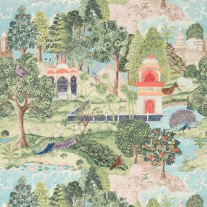 green botanical wallpaper from zoffany