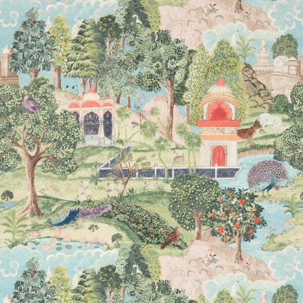 green botanical wallpaper from zoffany