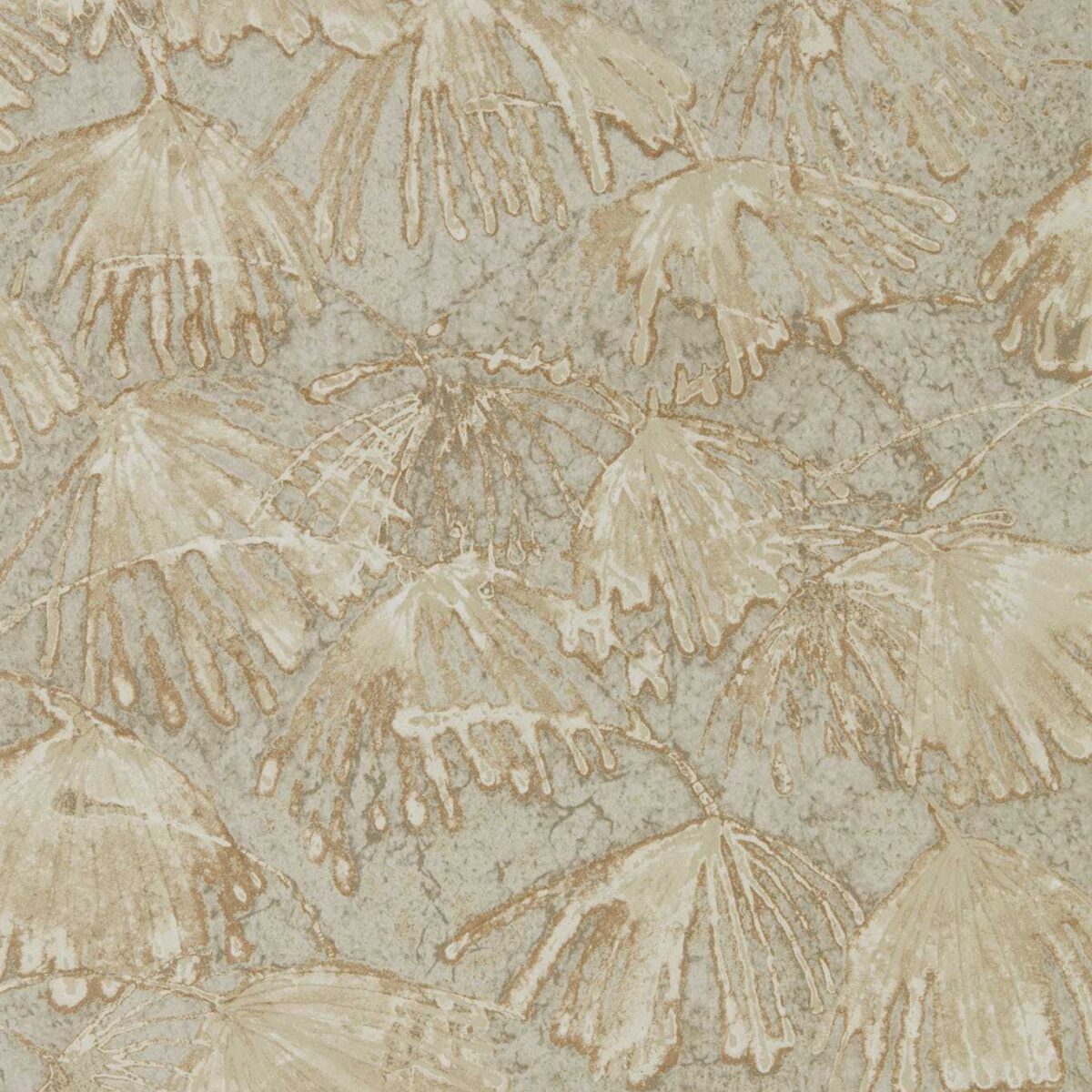 Iliad Wallpaper - Fossil by neutral contemporary wallpaper from zoffany