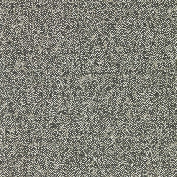 Guinea Wallpaper - Charcoal by black-grey spotted wallpaper from zoffany