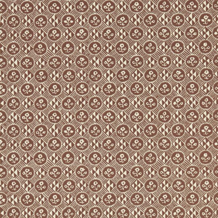 Diamonds & Flowers Wallpaper - Bordeaux swatch