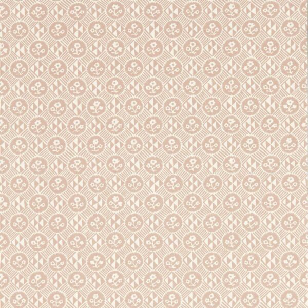 Diamonds & Flowers Wallpaper - Tuscan Pink by pink botanical wallpaper from zoffany