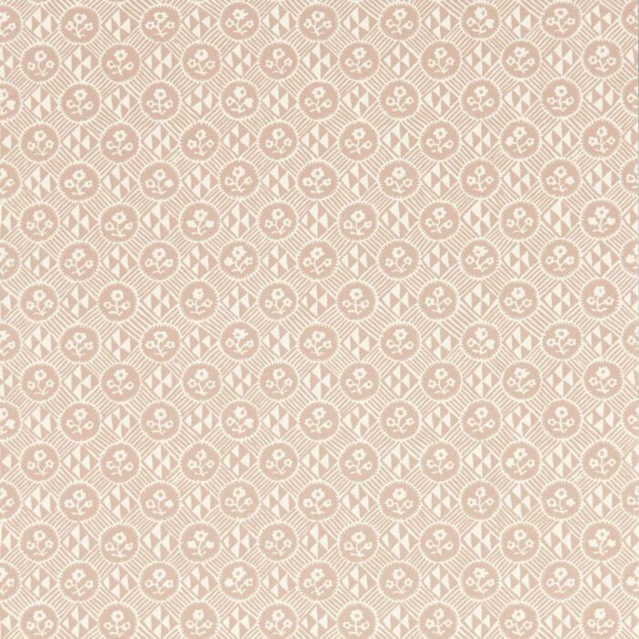 Diamonds & Flowers Wallpaper - Tuscan Pink swatch