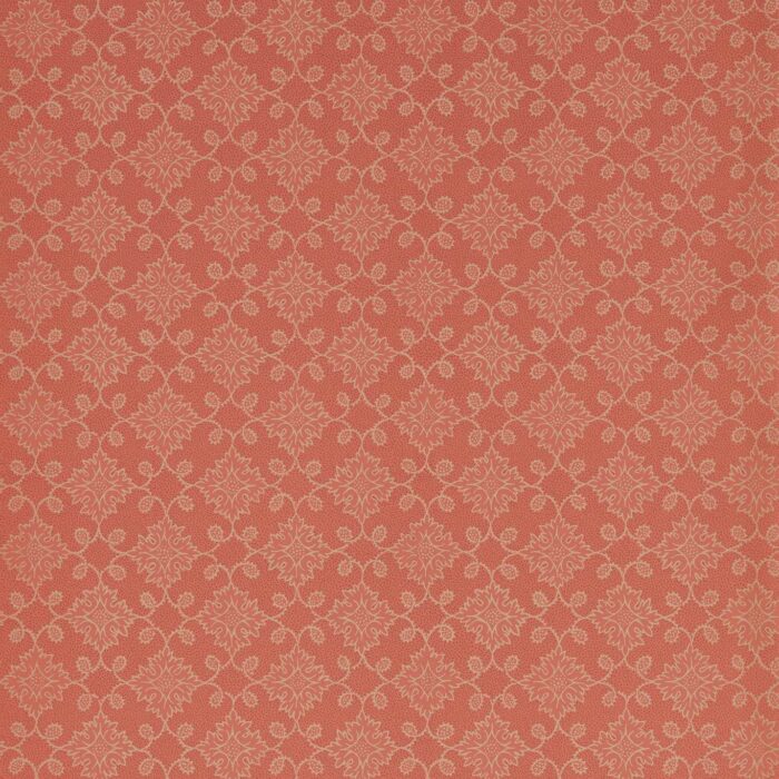 Floral Tracery Wallpaper - Deep Salmon swatch