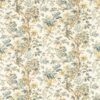 yellow botanical linen fabric from Zoffany