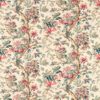 pink botanical linen fabric from Zoffany